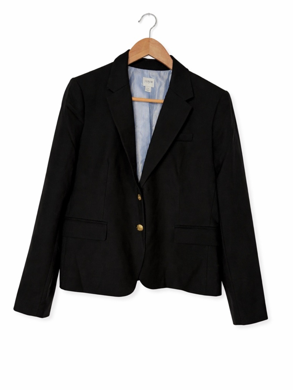 J. Crew Factory Navy Women's Blazer with Gold Buttons